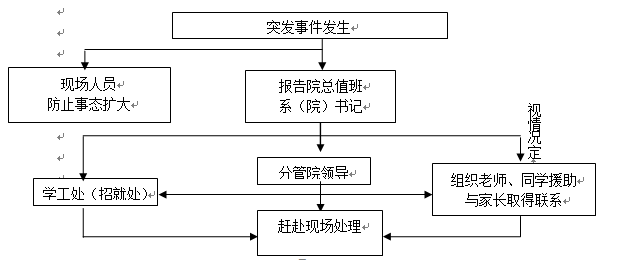 世界杯官网各类突发事件应急预案及处置流程图
